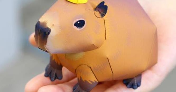 Pixel Papercraft - Capybara (new)