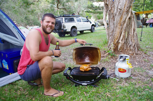 Cooking whilst Camping on North Stradbroke Island Cooking whilst Camping on North Stradbroke Island