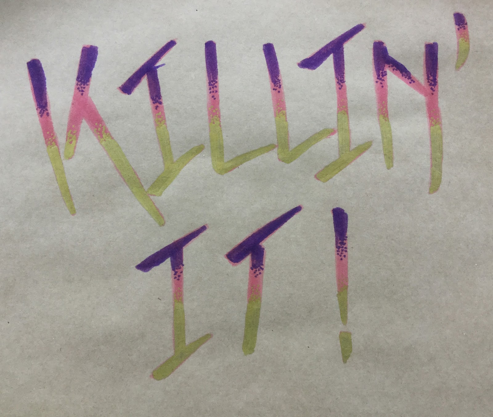 Liliflora Pretty: Crayola Marker Graffiti Style Lettering Tutorial