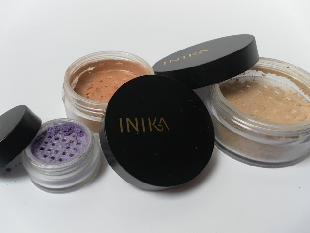A picture of Inika makeup products