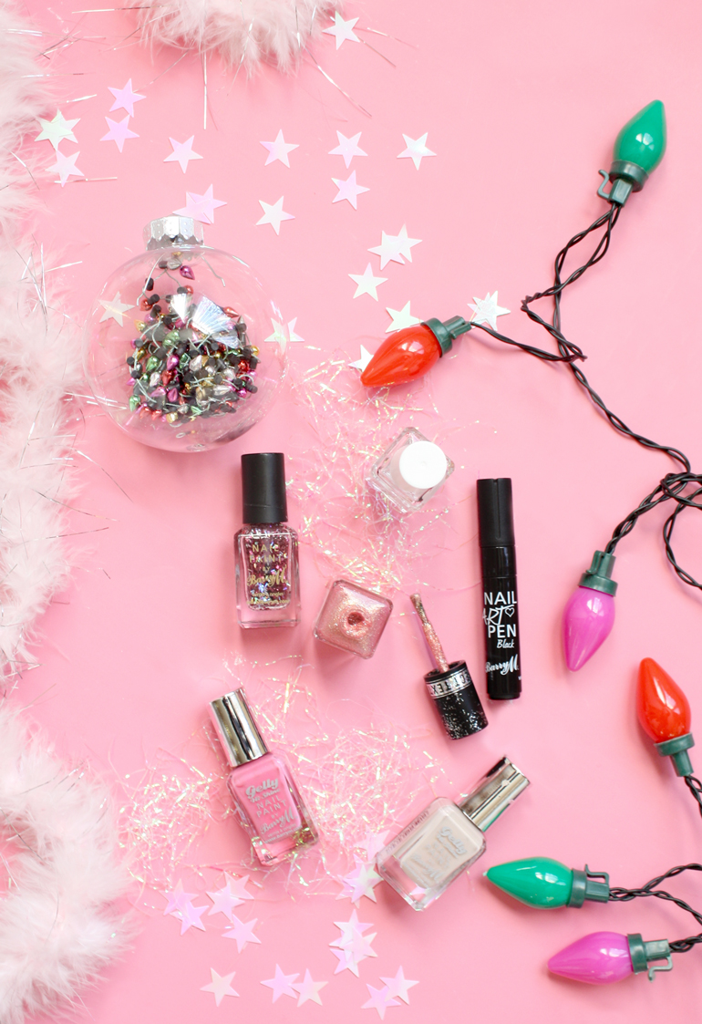 christmas lights nail art