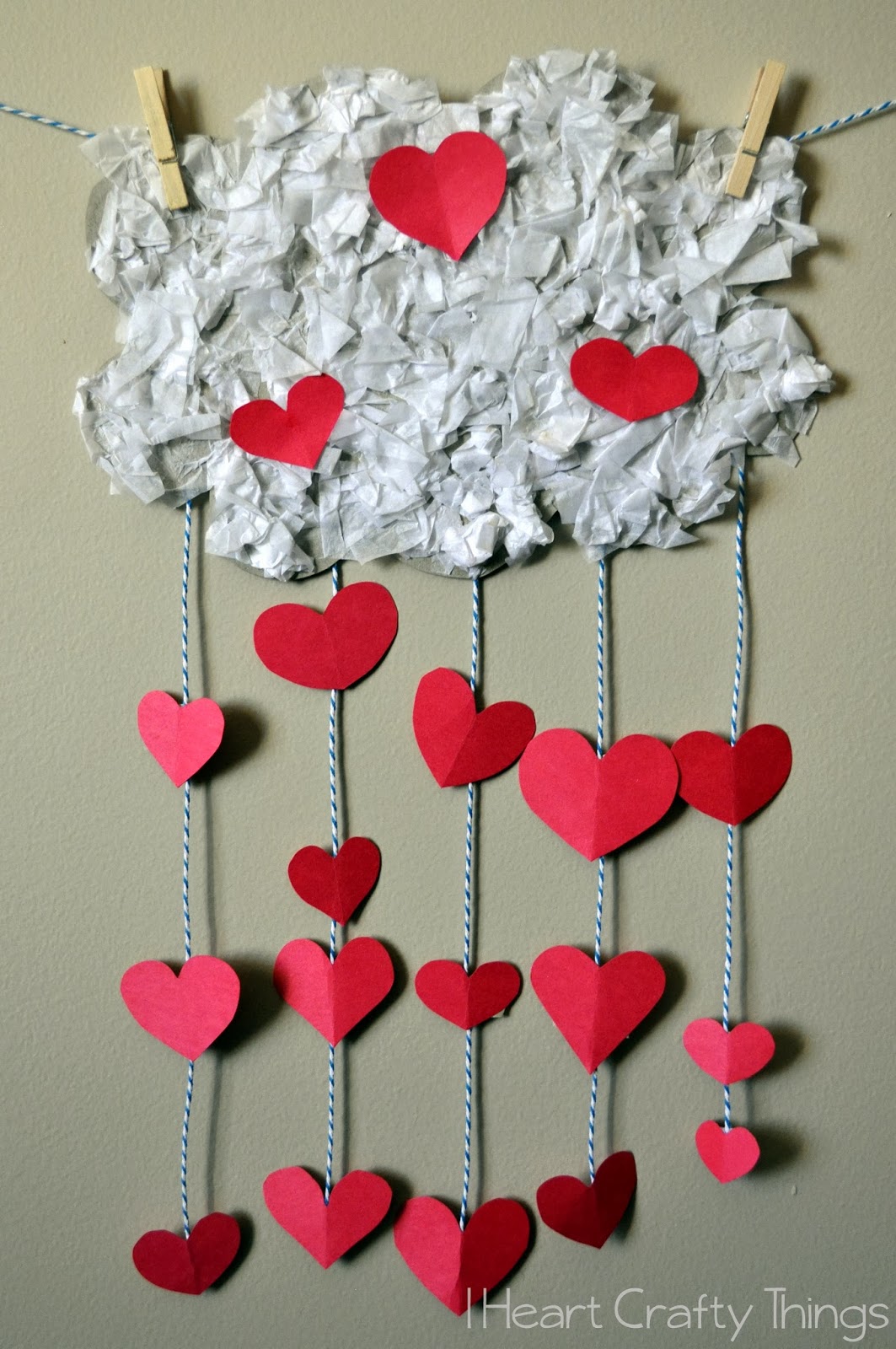 The Day it Rained Hearts Valentines Craft for Kids