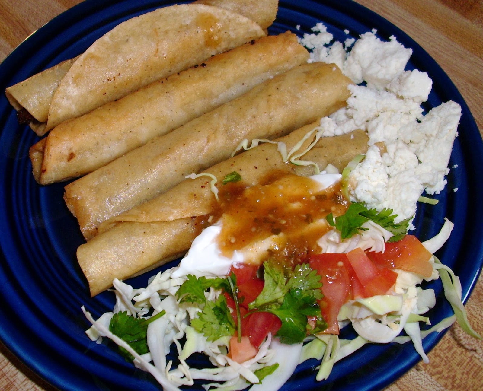 Flautas de Pollo....with Salsa Verde - All Roads Lead to the Kitchen