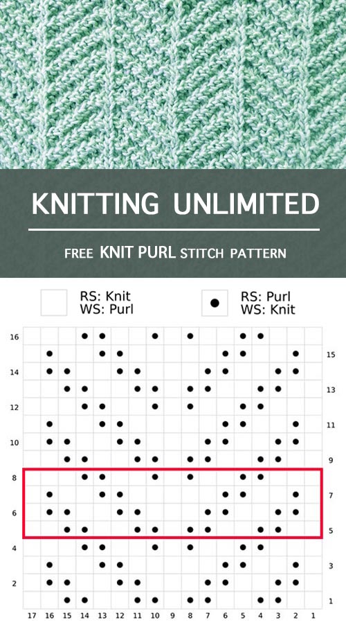 Knitting Unlimited - Herringbone Knit Purl Pattern Knitting Unlimited - Herringbone Knit Purl Pattern. It is suitable for a beginner
