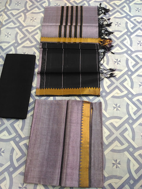 Mangalagiri semi silk dress materials