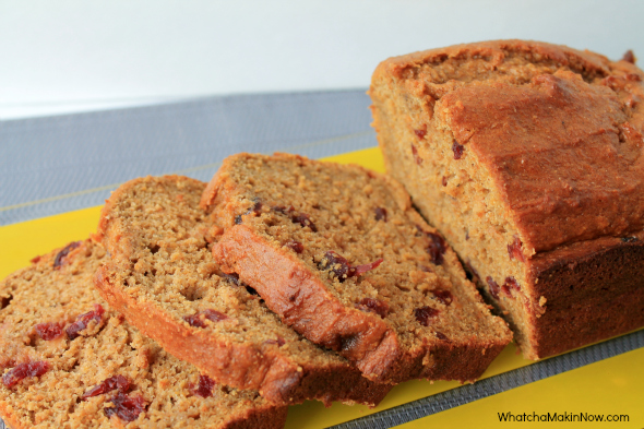 Cranberry Sweet Potato Bread - lovely flavor combo - could sub the sweet potato for pumpkin too!