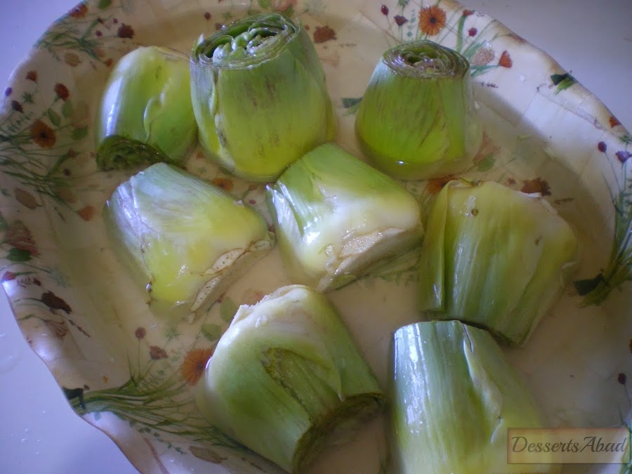 Alcauciles en limón