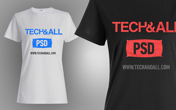 Female T Shirt Mockup v.2 PSD Download T-shirt Mockup PSD Terbaru Gratis - Female T Shirt Mockup v.2 PSD