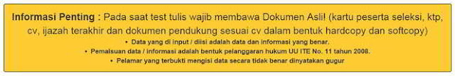 Baca Informasi penting Baca Informasi penting