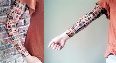 Tatuaje amigos de Facebook