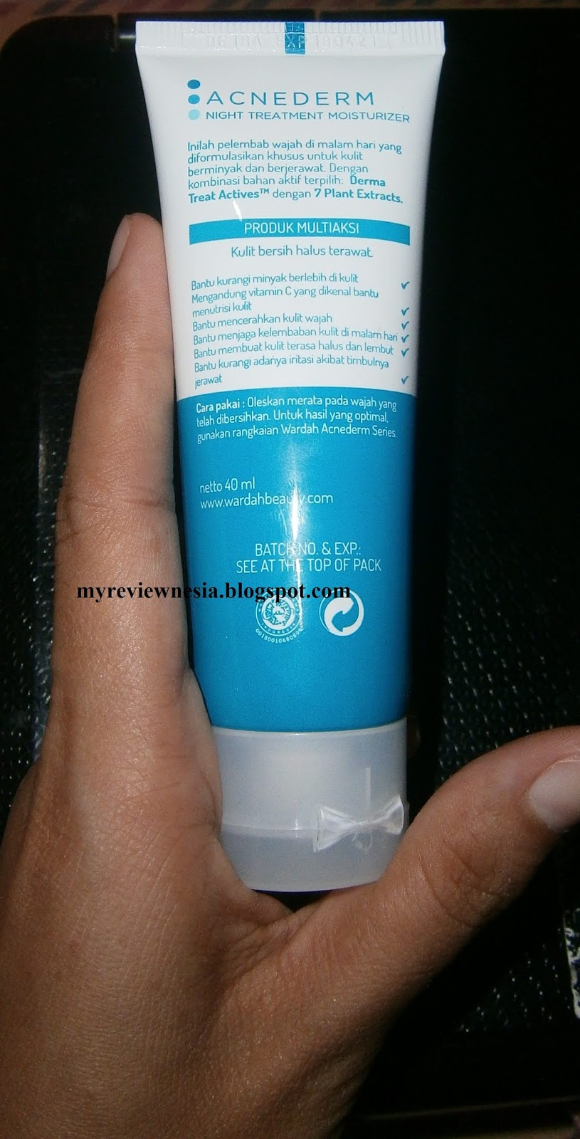 acnederm night treatment moisturizer