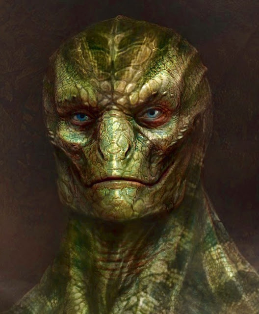 This is what a reptile Alien lizrd person will look like