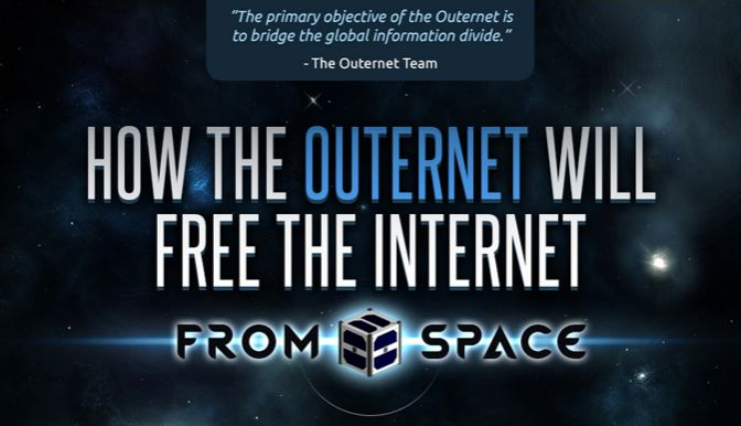 How the Outernet will free the Internet from space - An #infographic on the what/how/where/why/who/when of the #Outernet - #internet #tech