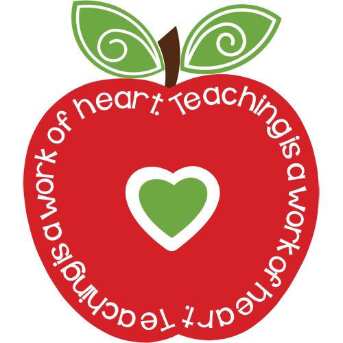 clipart apple with heart - photo #25