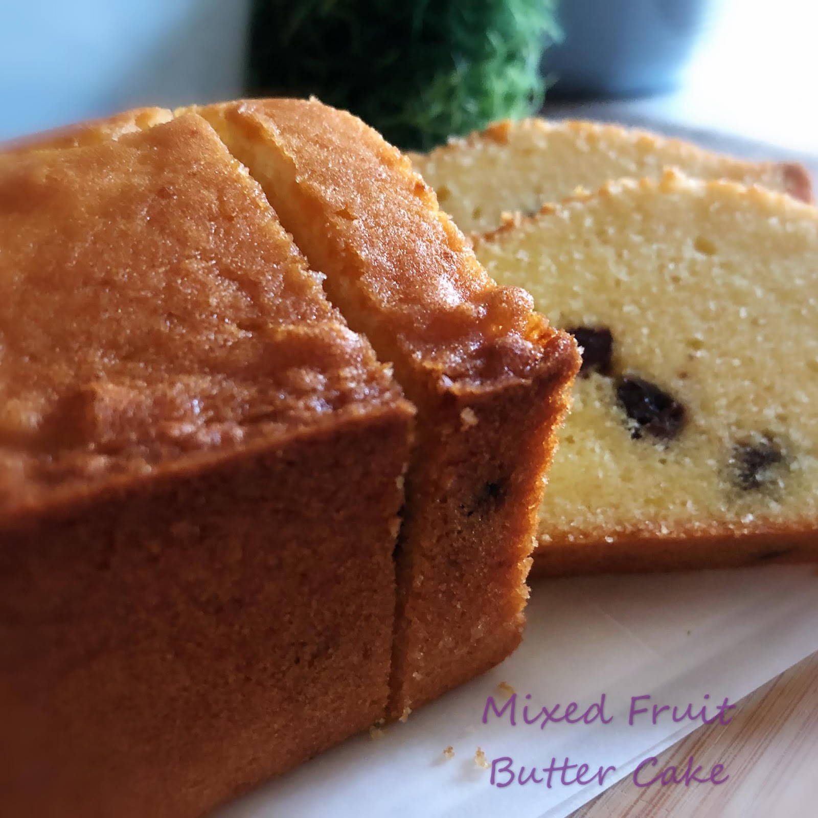 My Mind Patch Mixed Fruit Butter Cake (2egg recipe)