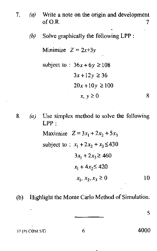 Madras university previous year question paper with answers image