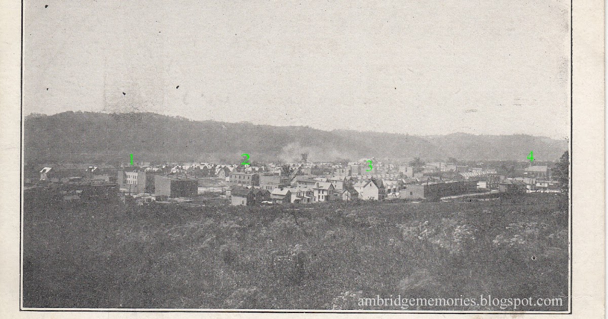 Ambridge Memories Ambridge view from a hill, 1905