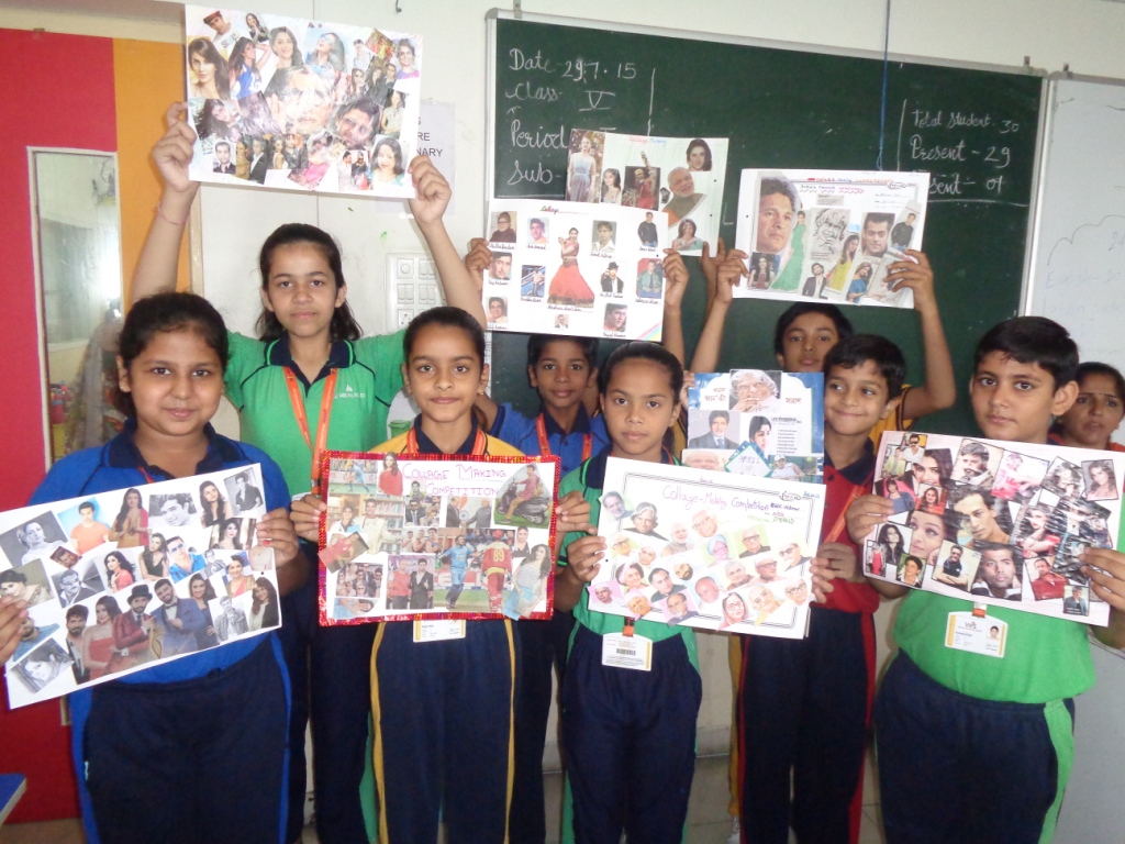 On the top of the World... Collage Making Competition held at WIS