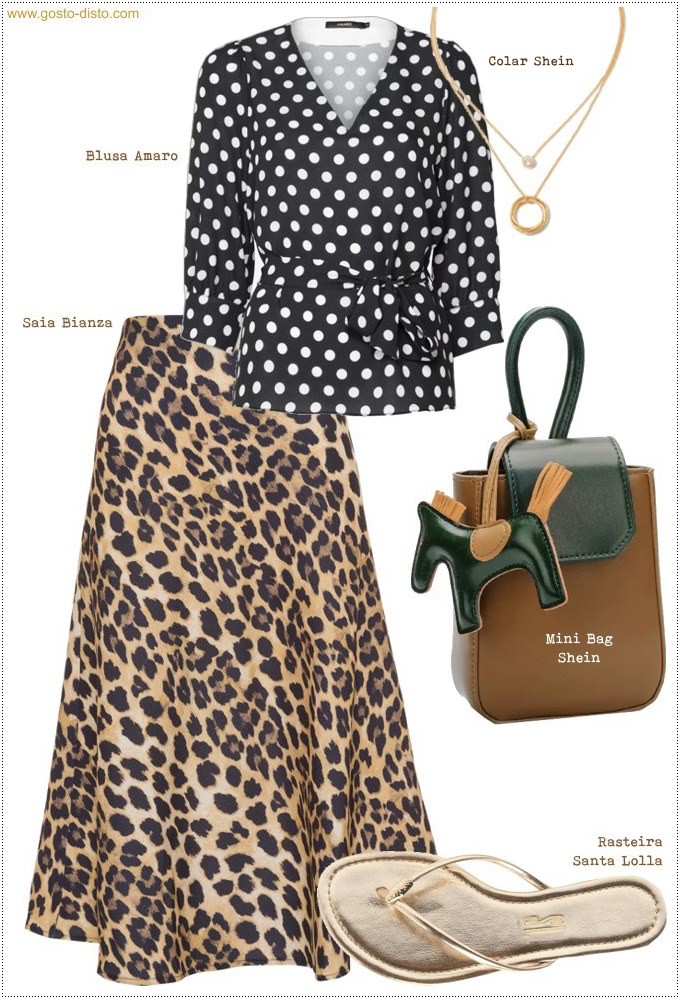 saia de onça com camisa jeans