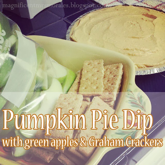 The Magnificent Mrs. Morales Pumpkin Pie Dip with Green Apples and