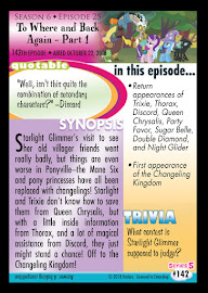 My Little Pony To Where and Back Again - Part 1 Series 5 Trading Card
