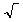 Square root symbol