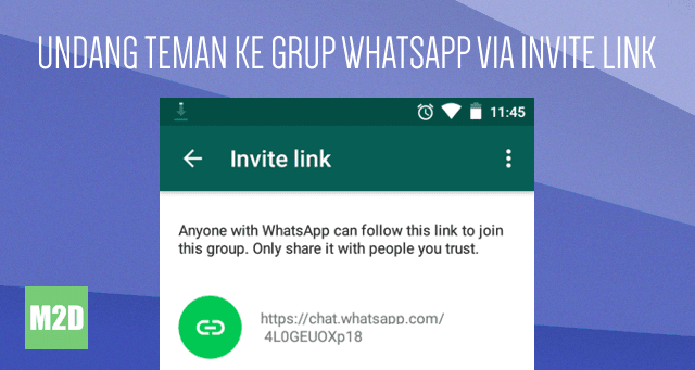 Undang Teman Masuk Grup WhatsApp via Invite Link