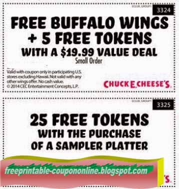 Chuck e cheese coupons 2018 nyc