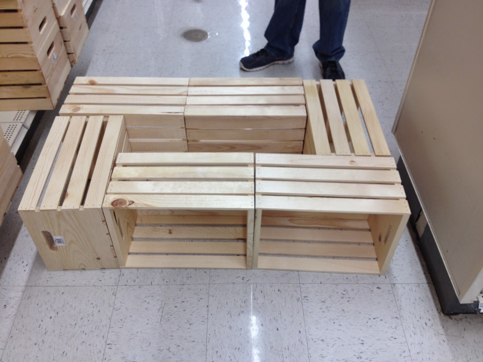 Livingston Way DIY Wine Crate Coffee Table