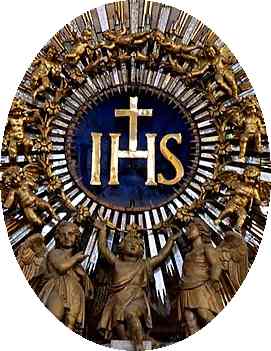 Месса 3. Iesus hominum Salvator. What is IHS Jesuit.