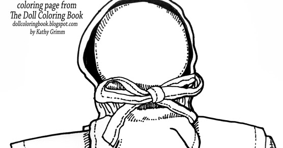 An Amish Doll Coloring Page | The Doll Coloring Book