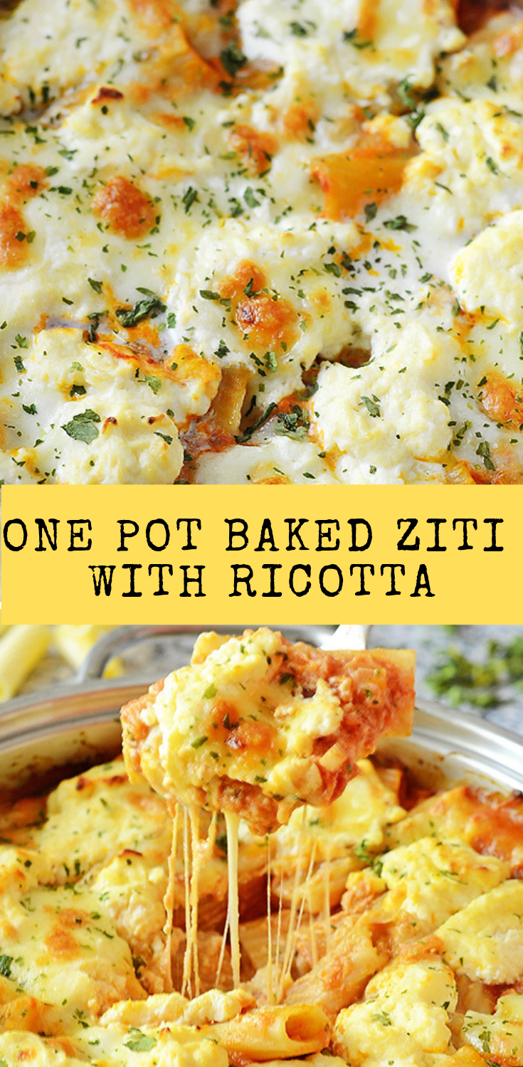 One Pot Baked Ziti with Ricotta Trending Recipes