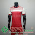 Áo bóng đá không logo TL HML Riyad màu đỏ