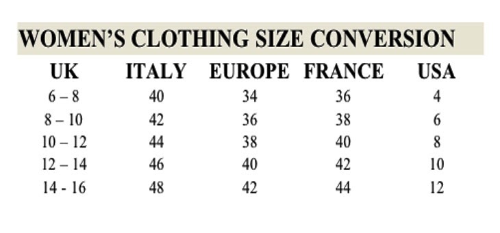 european size 12 womens