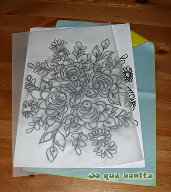 Lechera pintada con flores