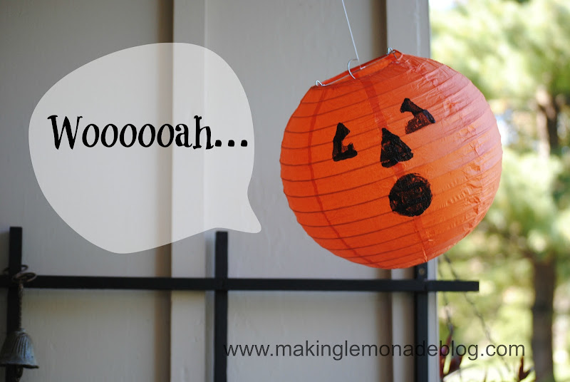 Pottery Barn Knock-Off: Hanging Pumpkin Jack O Lanterns Halloween Decorations