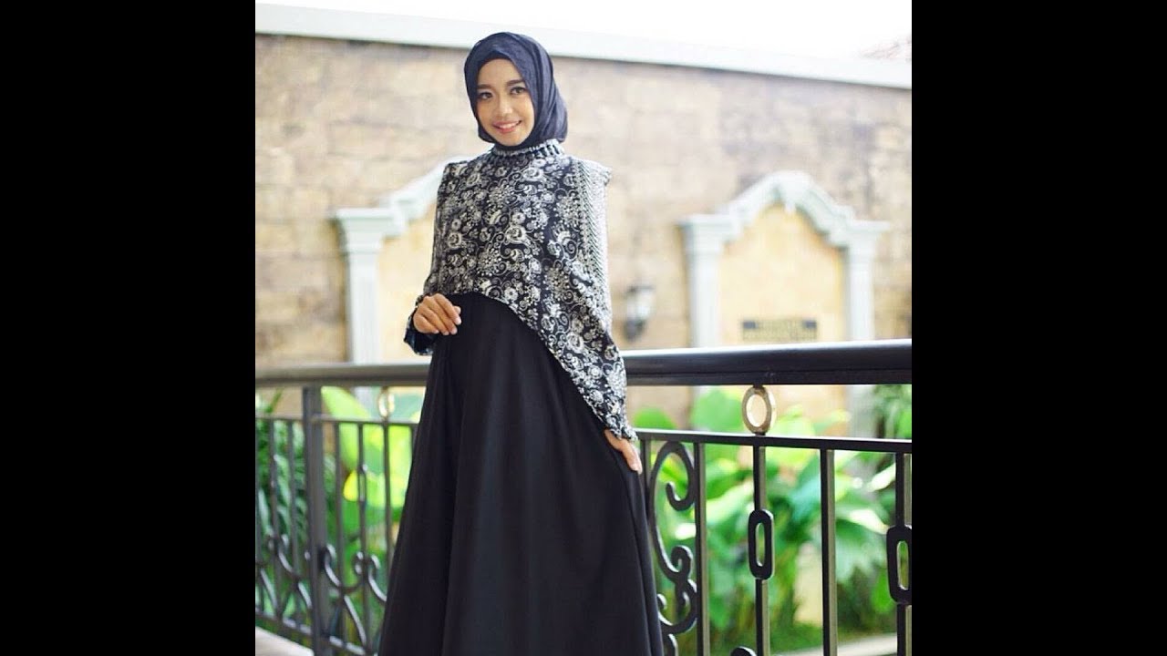 Kumpulan Model Gamis Batik Kombinasi Modern Simple Elegan Dan Kekinian