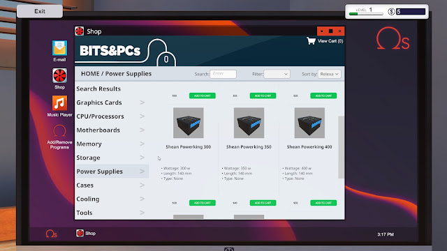 The online store in PC Building Simulator