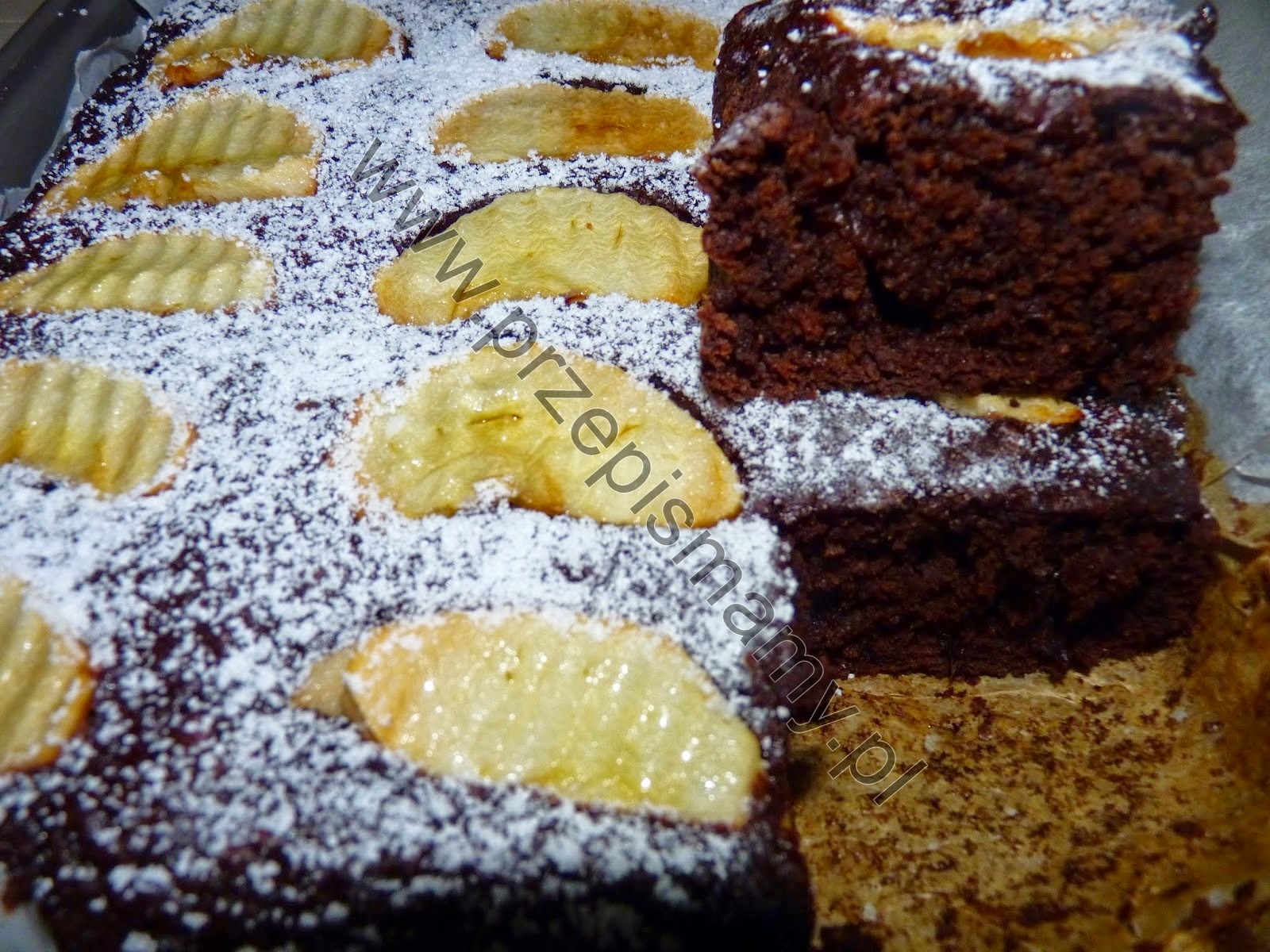 Ciasto z dyną i jabłkami Ciasto z dyną i jabłkami