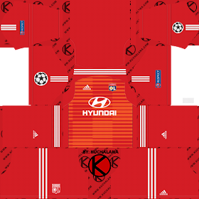 Olympique Lyonnais 2018/19 UCL Kit - Dream League Soccer Kits