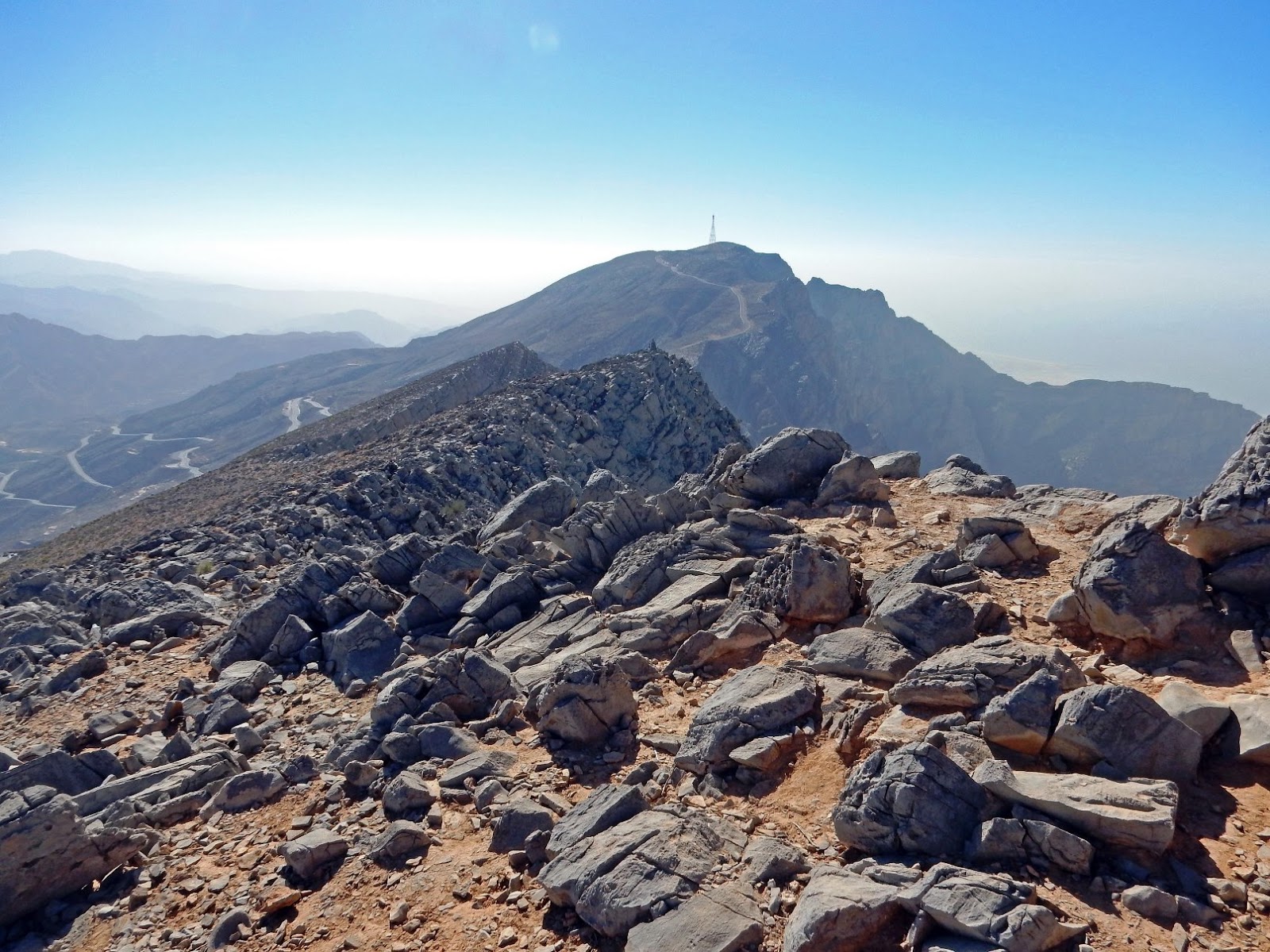 The Viewing Deck Family Trekking In Jebel Jais UAE s Highest Mountain