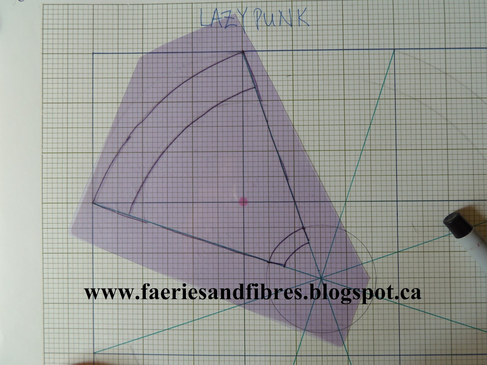 Faeries and Fibres: Making the templates for Lazy Punk and another 81 ...