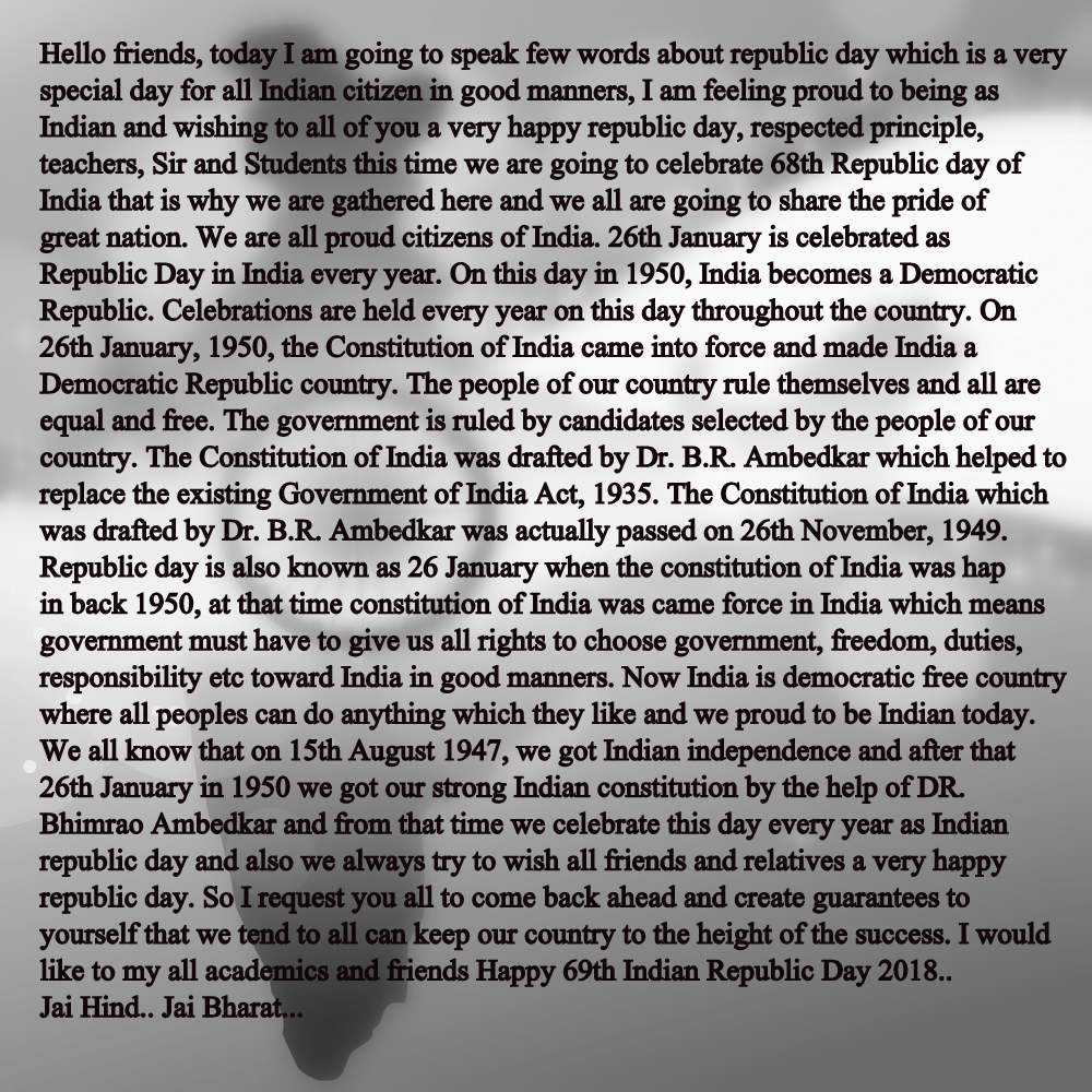 independence day speech for teacher On this day of sacred festival of independence, the prime servant of india extends our saints, our maestros, our teachers, our scientists and social workers. independence day speech for teacher On this day of sacred festival of independence, the prime servant of india extends our saints, our maestros, our teachers, our scientists and social workers.