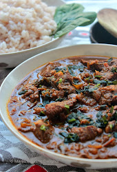 curry beef spicy spinach cooker method pressure easy