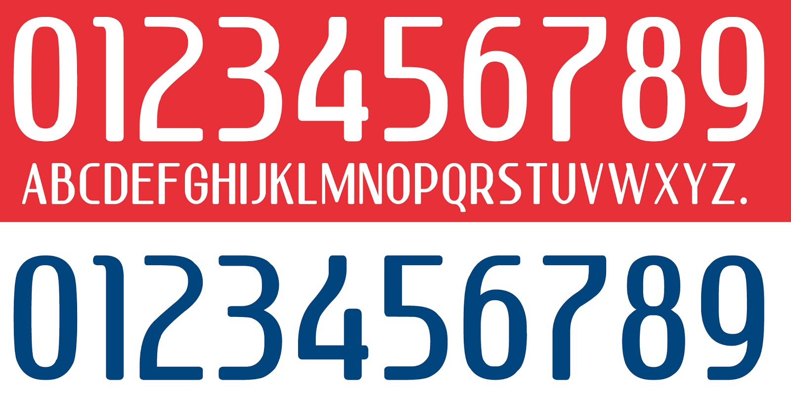 NUMEROS Y LETRAS PARA SUS CAMISETAS DEPORTIVAS