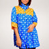 Model gambar desain baju batik untuk wanita gemuk terbaru