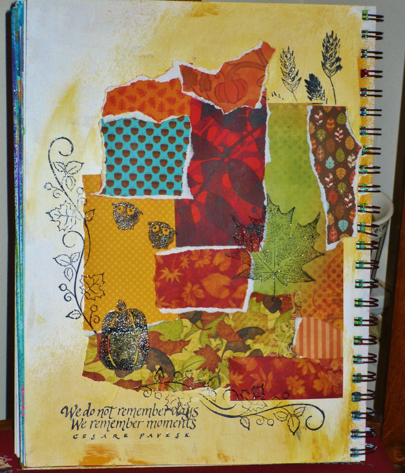 stamping muses Art Journal Entry