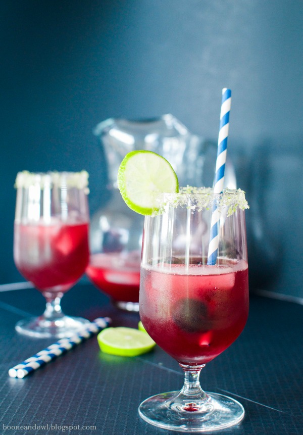 Sparkling Cranberry Limeade The Nosh Life