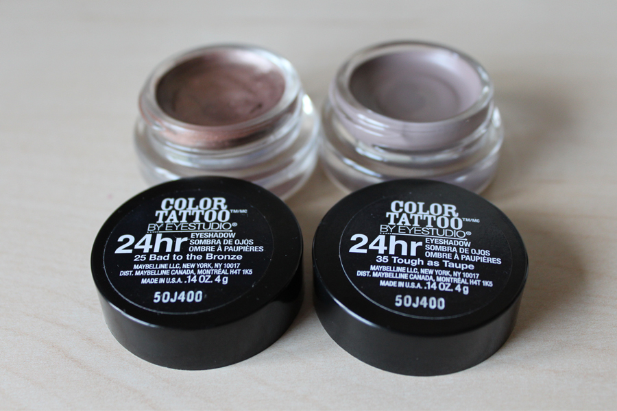 Maybelline Color Tattoo - Bad to the Bronze + Tough as Taupe // cassandramyee