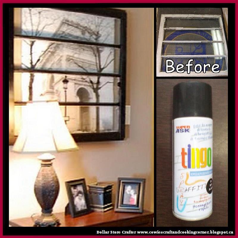 Dollar Store Crafter Turn An Old Window Into A Picture Frame